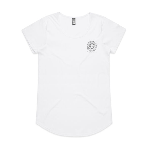 Look to the bright side - Women's Scoop T - Grey Logo Thumbnail