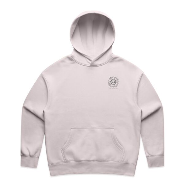 Look to the bright side - Women's Relaxed Hoodie - Grey Logo Thumbnail